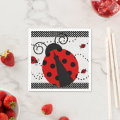Serviette En Papier Petite dame Baby shower serviettes (En situation)