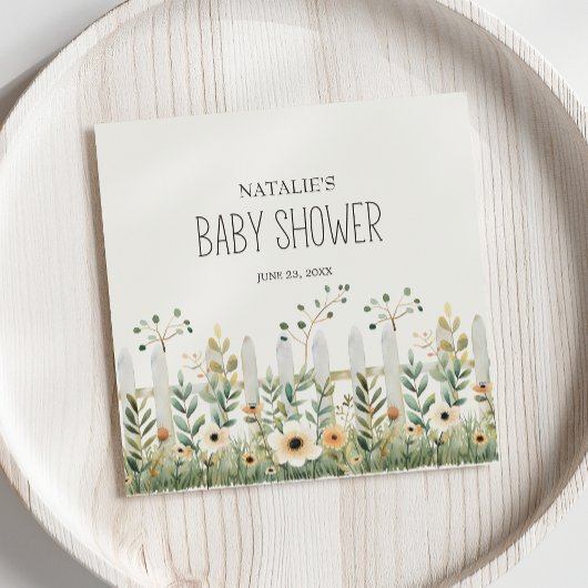 Serviette En Papier Petite ferme de pépinière animaux Baby shower serv
