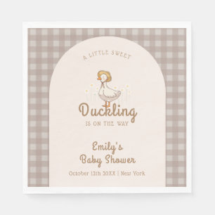 Serviette En Papier Petite ferme En vichy Baby shower