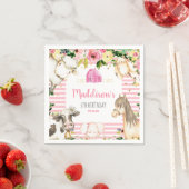 Serviette En Papier Petite ferme serviette d'anniversaire (En situation)