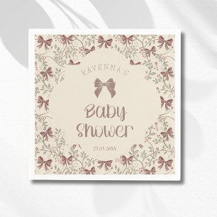 Serviette En Papier Petite Feuille de Sauge Citrouille Baby Shower