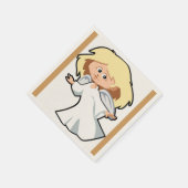 SERVIETTE EN PAPIER PETITE FILLE ANGEL (Coin)