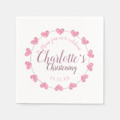 Serviette En Papier Petite fille blanche, serviettes à la braise avec  (Devant)