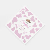 Serviette En Papier Petite fille vaches Rodéo Rodéo Baby shower occide (Coin)