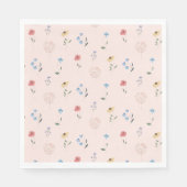 Serviette En Papier Petite Fleur sauvage Boho Garden Party Anniversair (Devant)