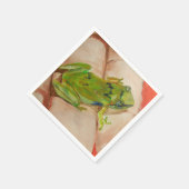 Serviette En Papier Petite grenouille tropicale (Coin)