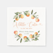 Serviette En Papier Petite mignonne en chemin baby shower (Devant)