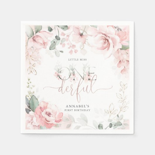 Serviette En Papier Petite Miss Nappes superflues (Devant)