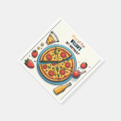 Serviette En Papier petite nourriture garçon fille ado pizza premier 1 (Coin)