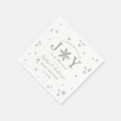 Serviette En Papier Petite Offre De Joie Baby shower De Noël (Coin)