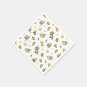 Serviette En Papier Petite Orange Mignonne (Coin)