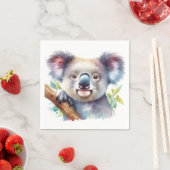 Serviette En Papier Petite Ours Koala Animal australien (En situation)