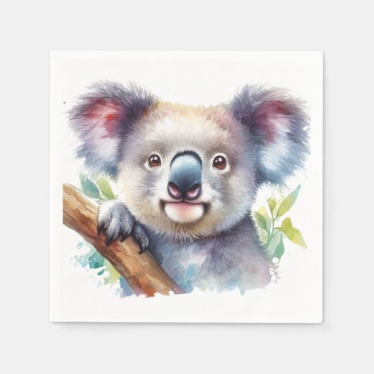 Serviette En Papier Petite Ours Koala Animal australien (Devant)
