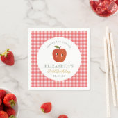 Serviette En Papier Petite pomme sucrée premier anniversaire (En situation)