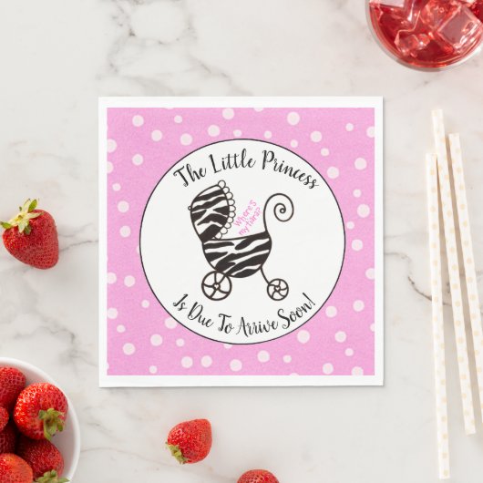 Serviette En Papier Petite Princesse - "Où est ma Tiara ?" Douche (En situation)