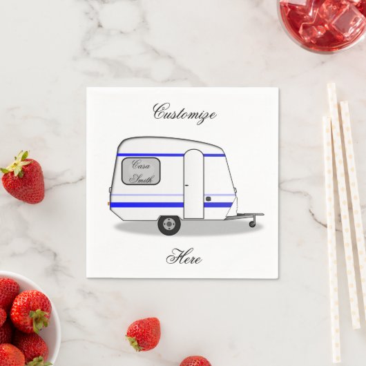 Serviette En Papier Petite remorque roulette rousse (En situation)