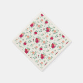 Serviette En Papier Petite Rose Fille Anniversaire Invitation (Coin)