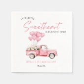 Serviette En Papier Petite Saint-Valentin Anniversaire Fête (Devant)