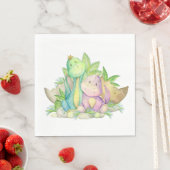 Serviette En Papier Petite serviette Dino (En situation)