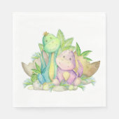 Serviette En Papier Petite serviette Dino (Devant)