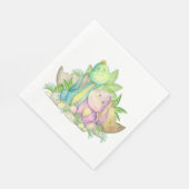 Serviette En Papier Petite serviette Dino (Coin)