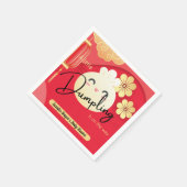 Serviette En Papier Petite serviettes de Baby shower en or rouge jetab (Coin)