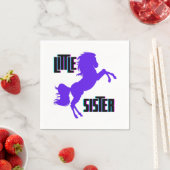 Serviette En Papier Petite soeur Pony pourpre (En situation)