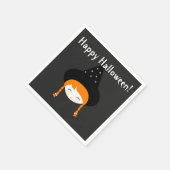 Serviette En Papier Petite Sorcière mignonne avec Casquette et étoiles (Coin)