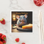 Serviette En Papier Petite souris douce (En situation)