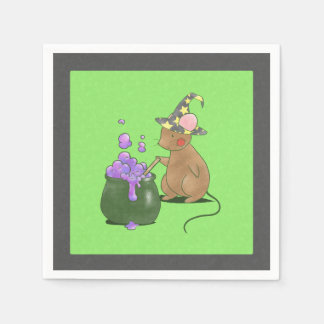 Serviette En Papier Petite souris éffrayante