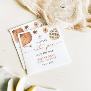 Serviette En Papier Petite Tarte Cutie Sur Le Chemin Baby shower Autom