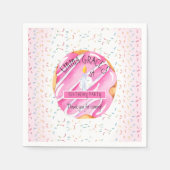 Serviette En Papier Petites filles beignets | Cupcakes 1ère fête d'ann (Devant)