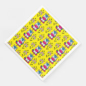 Serviette En Papier Petites filles Unicorn Pony (Coin)