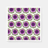 Serviette En Papier Petites fleurs violettes (Devant)