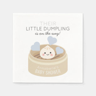 Serviette En Papier Petites serviettes de Baby shower bleu Dumpling