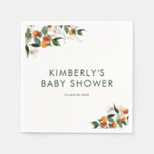 Serviette En Papier petites serviettes de baby shower mignonne (Devant)