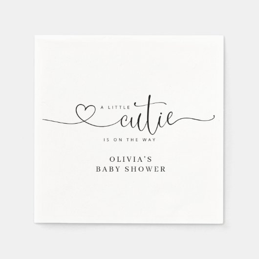 Serviette En Papier Petites serviettes en baby shower (Devant)