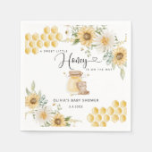Serviette En Papier Petites serviettes en baby shower de miel (Devant)