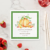 Serviette En Papier Petits Baby showers Citrouilles (En situation)