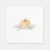 Serviette En Papier Petits Baby showers Citrouilles (Devant)