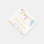 Serviette En Papier Petits Baby showers de vêtements serviettes (Coin)