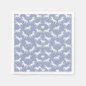 Serviette En Papier Petits Chevaux Bleus serviettes (Devant)
