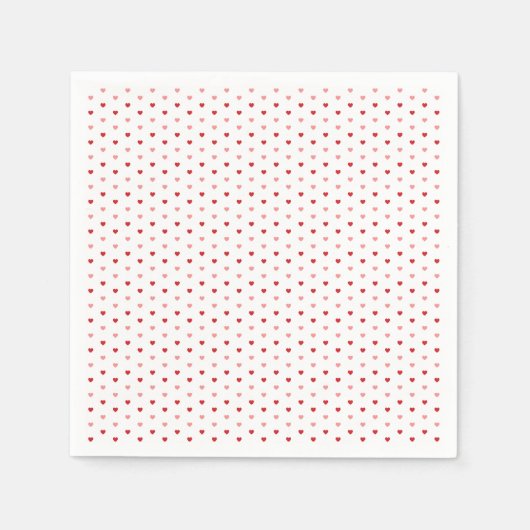 Serviette En Papier Petits Coeurs (Devant)