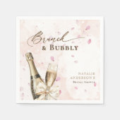 Serviette En Papier Petits déjeuners & Bulles Élégants pour l'enterrem (Devant)