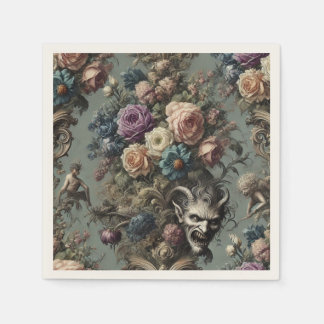 Serviette En Papier Petits démons osent rêver - gothique victorien