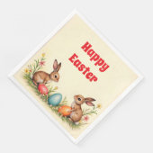 Serviette En Papier Petits lapins de Pâques Collection populaire Vinta (Coin)
