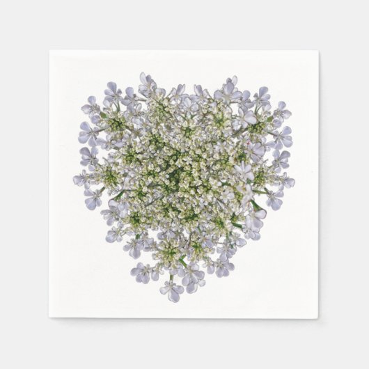 Serviette En Papier petits pétales blancs (Devant)