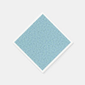 Serviette En Papier Petits pois bleu clair. (Coin)