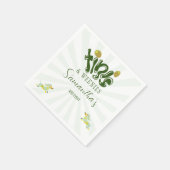 Serviette En Papier Petits pois verts et Tinis Fête d'anniversaire Mar (Coin)
