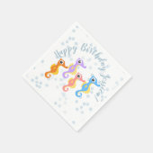 Serviette En Papier Petits Seahores (Coin)